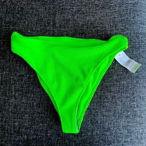 LA Hearts Green Scrunch High Waisted Bikini